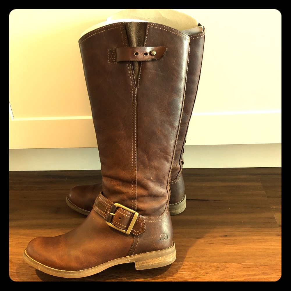 Timberland Knee High Leather Boots 🌳